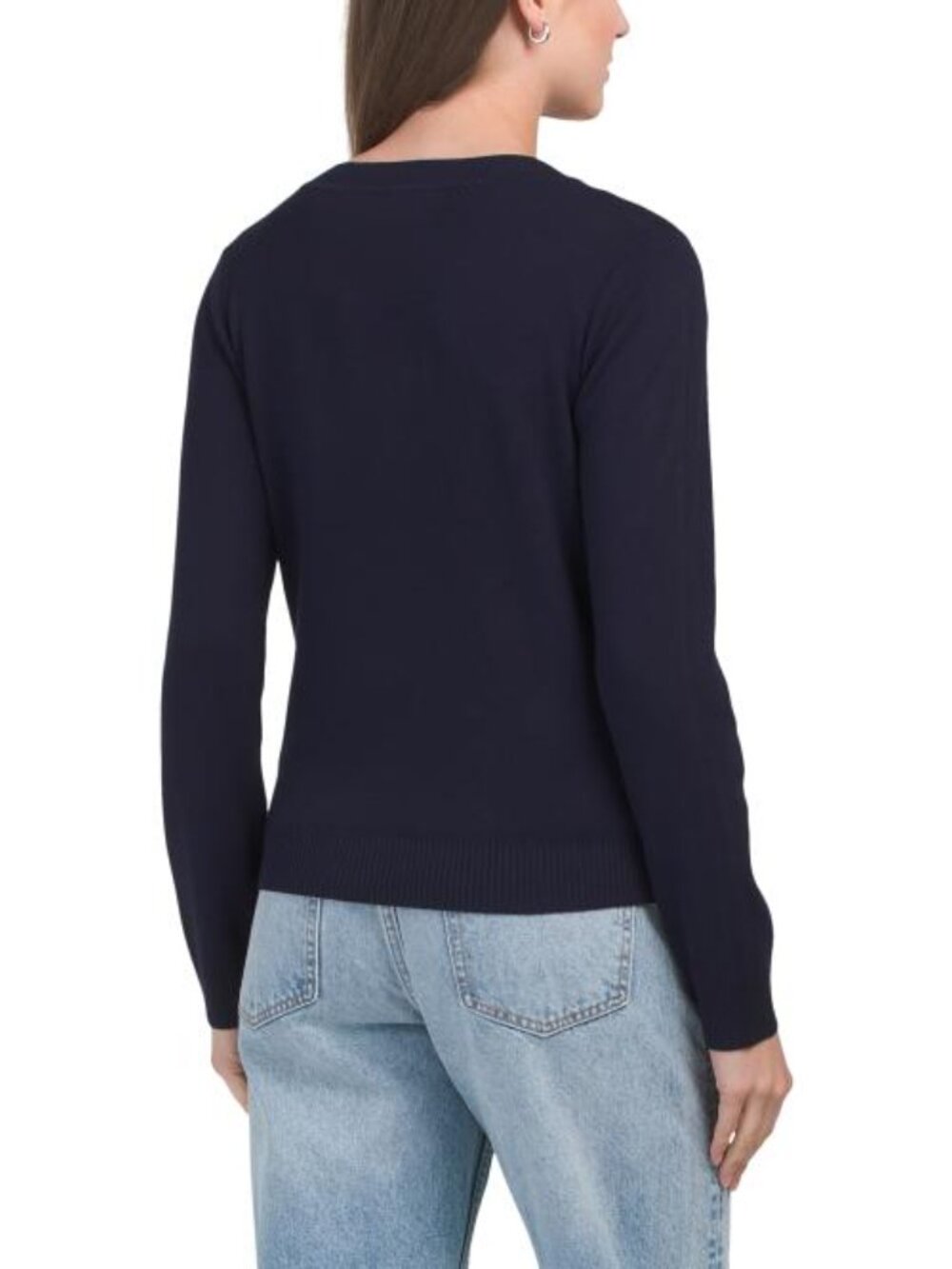 CYRUS Crew Neck Basic Cardigan - Picture 2 of 3